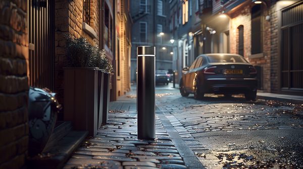 Borne escamotable manuelle : est-ce légal de l'installer dans une allée ?