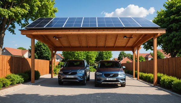 Carport solaire en bois : la solution esthétique et écologique